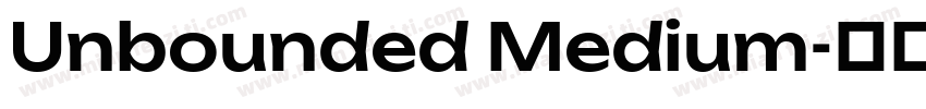 Unbounded Medium字体转换